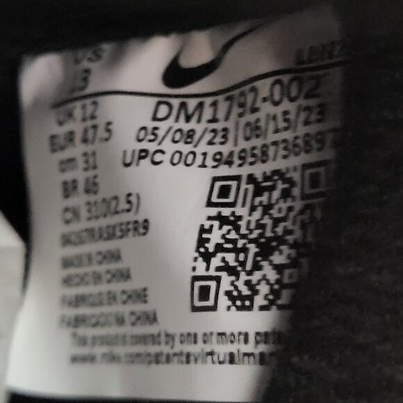 Nike Alpha Menace Elite 3 Black/Red Men’s Sz 13 DM1792-002 NWOB Rare - Picture 7 of 7